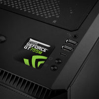 nVidia GeForce GT 755M 1"x1" Chrome Effect Domed Case Badge / Sticker Logo