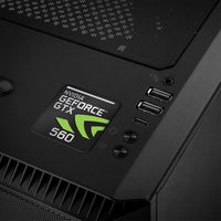 nVidia GeForce GTX 560 1"x1" Badge de boîtier bombé effet chromé / Logo autocollant