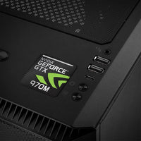 nVidia GeForce GTX 970M 1"x1" Estuche abovedado con efecto cromado Insignia/logotipo adhesivo