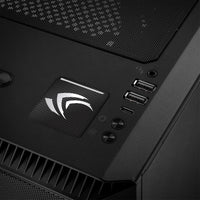 nVidia "Claw" Black 1"x1" Chrome Effect Domed Case Badge / Sticker Logo