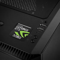 nVidia GeForce RTX 3060 1"x1" Badge de boîtier bombé effet chromé / Logo autocollant