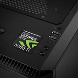 nVidia GeForce RTX 3060 Ti 1"x1" Badge de boîtier bombé effet chromé / Logo autocollant