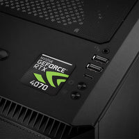 nVidia GeForce RTX 4070 1"x1" Badge de boîtier bombé effet chromé / Logo autocollant