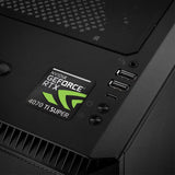 nVidia GeForce RTX 4070 Ti SUPER 1"x1" Chrome Effect Domed Case Badge / Sticker Logo