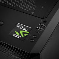 nVidia Quadro 4000 1"x1" Chrome Effect Domed Case Badge / Sticker Logo