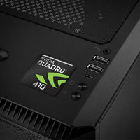 Insignia/logotipo adhesivo de caja abovedada con efecto cromado de 1"x1" para nVidia Quadro 410