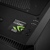 Insignia/logotipo adhesivo de caja abovedada con efecto cromado de 1"x1" para nVidia Quadro 600