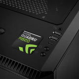 Insignia/logotipo adhesivo de caja abovedada con efecto cromado de 1"x1" para nVidia Quadro K620