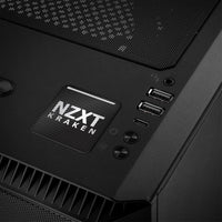 NZXT Kraken Liquid Cooling 1"x1" Chrome Effect Domed Case Badge / Sticker Logo