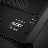 NZXT N7 Z690 Motherboard 1"x1" Chrome Effect Domed Case Badge / Sticker Logo