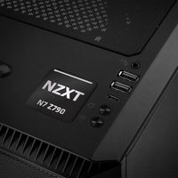 NZXT N7 Z790 Motherboard 1"x1" Chrome Effect Domed Case Badge / Sticker Logo