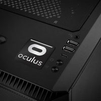 Oculus 1"x1 » Badge de boîtier bombé effet chromé / Logo autocollant