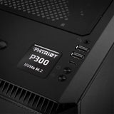 Patriot P300 NVMe M.2 SSD 1"x1" Chrome Effect Domed Case Badge / Sticker Logo