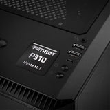Patriot P310 NVMe M.2 SSD 1"x1" Chrome Effect Domed Case Badge / Sticker Logo