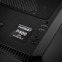 Patriot P400 Lite NVMe M.2 SSD 1"x1" Chrome Effect Domed Case Badge / Sticker Logo