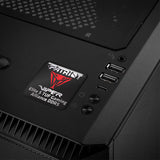 Patriot Viper Elite 5 TUF Gaming Alliance DDR5 RAM 1"x1" Chrome Effect Domed Case Badge / Sticker Logo