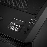 PNY GeForce RTX 5080 1"x1" Chrome Effect Domed Case Badge / Sticker Logo