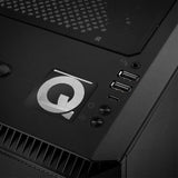 Q Acoustics 1"x1" Chrome Effect Domed Case Badge / Sticker Logo