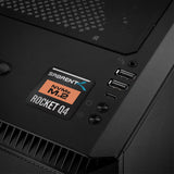 Sabrent Rocket Q4 NVMe M.2 SSD 1"x1" Chrome Effect Domed Case Badge / Sticker Logo
