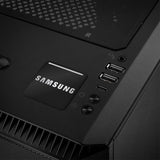 Samsung 1"x1" Chrome Effect Domed Case Badge / Sticker Logo
