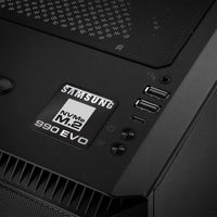 Samsung 990 EVO NVMe M.2 SSD 1"x1" Chrome Effect Domed Case Badge / Sticker Logo