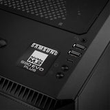 Samsung 990 EVO PLUS NVMe M.2 SSD 1"x1" Chrome Effect Domed Case Badge / Sticker Logo