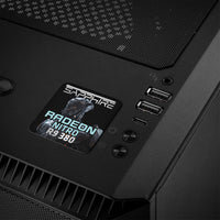 Zafiro Radeon NITRO R9 380 1"x1" Efecto cromado Caja abovedada Insignia / Logotipo adhesivo