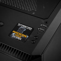 Zafiro Radeon TOXIC R9 270X 1"x1" Caja abovedada con efecto cromado Insignia/logotipo adhesivo