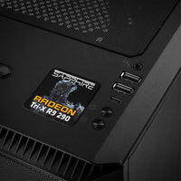 Sapphire Radeon Tri-X R9 290 Insignia/logotipo adhesivo con caja abovedada con efecto cromado de 1"x1"