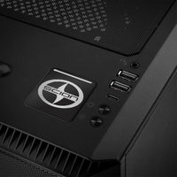 Logotipo adhesivo/insignia de caja abovedada con efecto cromado de 1"x1" de Scion