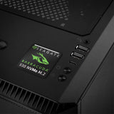 Seagate BarraCuda 530 NVMe M.2 SSD 1"x1" Chrome Effect Domed Case Badge / Sticker Logo