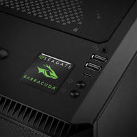 Seagate BarraCuda NVMe M.2 SSD 1"x1" Chrome Effect Domed Case Badge / Sticker Logo
