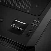 Seasonic 1"x1" Chrome Effect Domed Case Badge / Sticker Logo