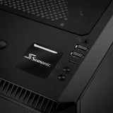 Seasonic 1"x1" Chrome Effect Domed Case Badge / Sticker Logo