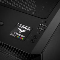 TeamGroup T-Force XTREEM ARGB DDR5 RAM 1"x1" Chrome Effect Domed Case Badge / Sticker Logo