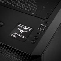 TeamGroup T-Force XTREEM DDR5 RAM 1"x1" Chrome Effect Domed Case Badge / Sticker Logo