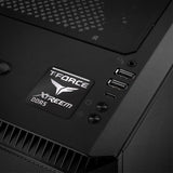 TeamGroup T-Force XTREEM DDR5 RAM 1"x1" Chrome Effect Domed Case Badge / Sticker Logo