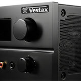 Vestax Insignia de caja abovedada con efecto cromado de 2 "x 0,5" / Logotipo adhesivo