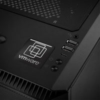 Insignia/logotipo adhesivo de caja abovedada con efecto cromado de VMWare de 1"x1"