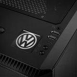 Volkswagen VW 1"x1" Insignia de caja abovedada con efecto cromado / Logotipo adhesivo