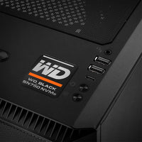 Western Digital WD_BLACK WD SN750 NVMe 1"x1" Insignia de caja abovedada con efecto cromado / Logotipo adhesivo