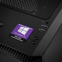 Windows 10 Pro para estaciones de trabajo Insignia/logotipo adhesivo de caja abovedada con efecto cromado de 1"x1"