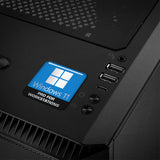 Windows 11 Pro para estaciones de trabajo Insignia/logotipo adhesivo de caja abovedada con efecto cromado de 1"x1"