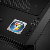 Windows 7 1"x1" Chrome Effect Domed Case Badge / Sticker Logo