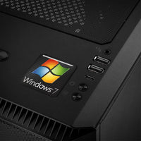 Windows 7 1"x1" Chrome Effect Domed Case Badge / Sticker Logo