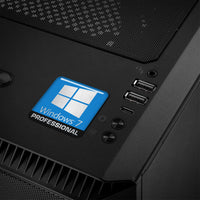 Insignia/logotipo adhesivo de caja abovedada con efecto cromado de 1"x1" de Windows 7 Professional