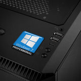 Insignia/logotipo adhesivo de caja abovedada con efecto cromado de 1"x1" de Windows 7 Professional
