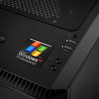 Windows XP Professionnel 1 "x 1" Badge de boîtier en forme de dôme à effet chromé / Logo autocollant