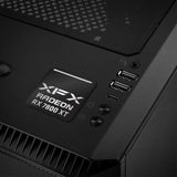 XFX Radeon RX 7800 XT 1"x1" Chrome Effect Domed Case Badge / Sticker Logo