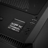 XFX Radeon RX 7900 XTX 1"x1" Chrome Effect Domed Case Badge / Sticker Logo